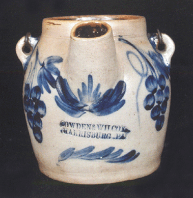 Circa 1865 Stoneware 1 1/2 Gallon Pitcher from Baltimore