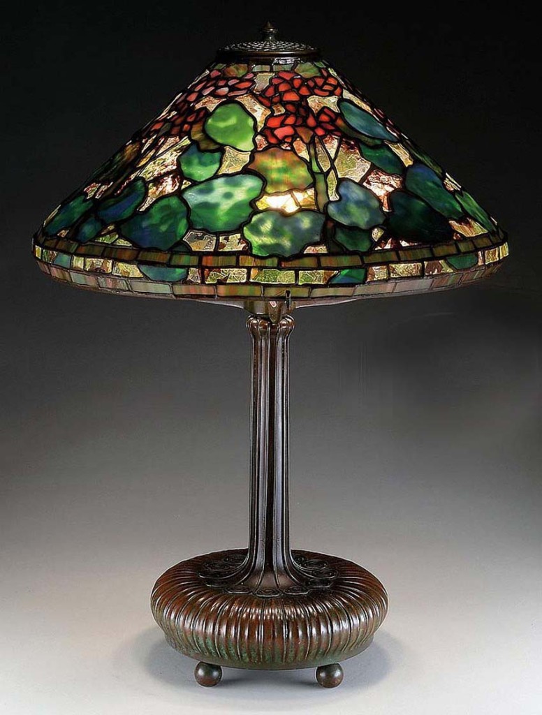 Tiffany Geranium Lamp Brings $94,800 At Julia’sAntiques And The Arts Weekly