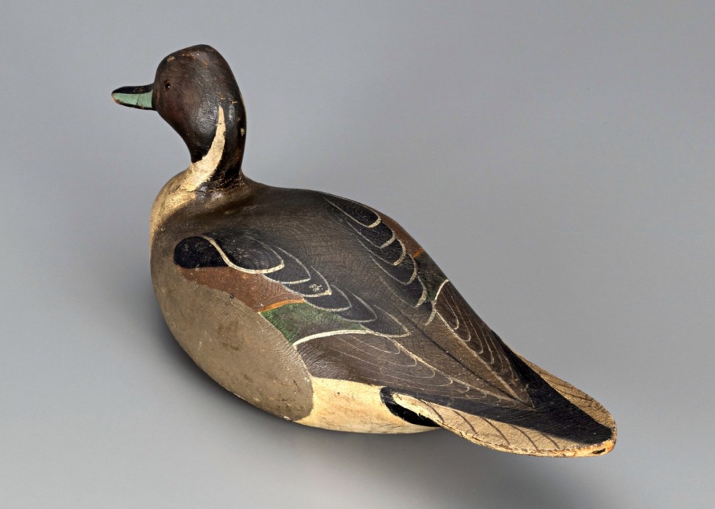 Found in the home of a Pennsylvania gentleman who was a friend of the Ward brothers, Lemuel and Stephen, this rare beavertail pintail drake had been acquired from the brothers near the time of its creation. Its early retirement from hunting may explain the exceptional condition the bird displayed, propelling it to $102,000.