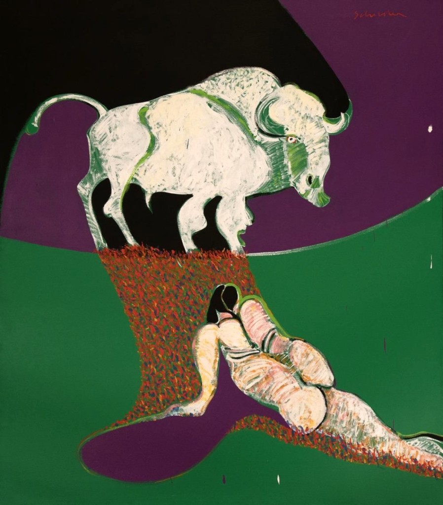 Untitled (Buffalo Spirit) by Fritz Scholder (1937-2005), acrylic on canvas, $146,250.