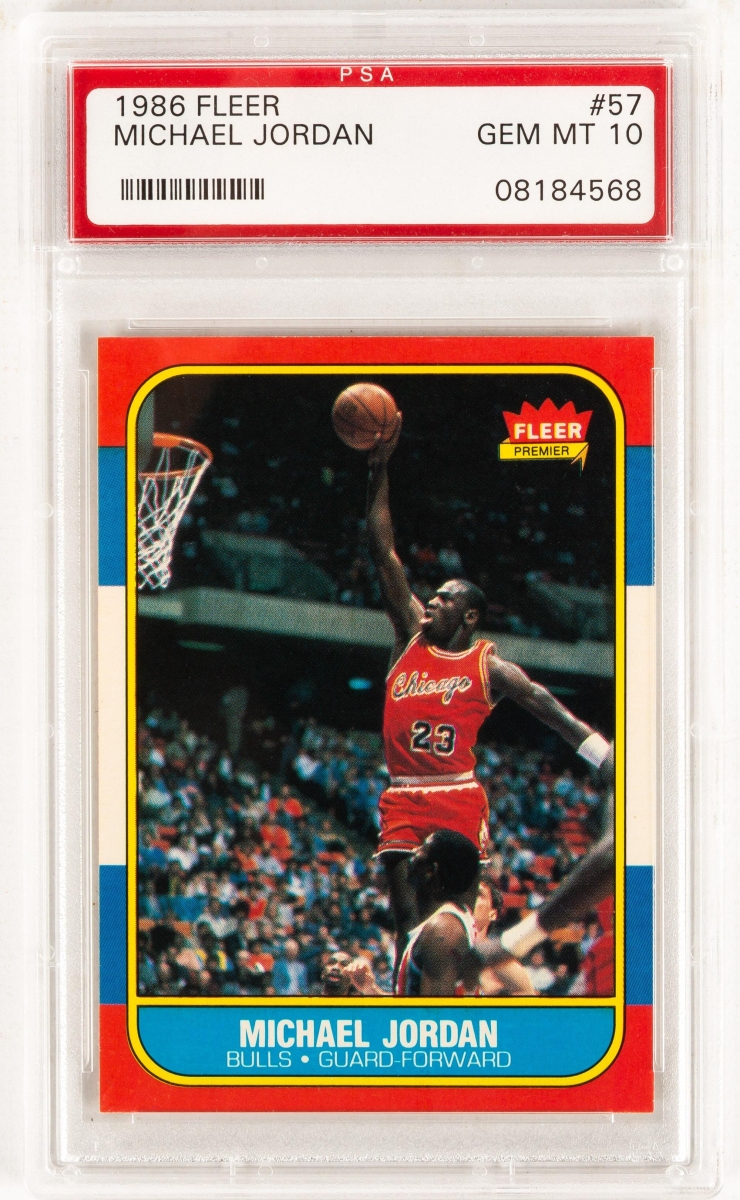 Michael Jordan Basketball Card, Tiffany 