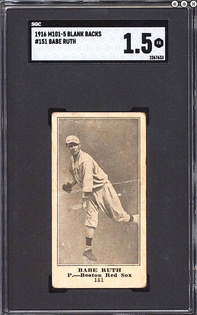 Babe Ruth 1916 Rookie Card Gets Nearly $250,000 At Lelands