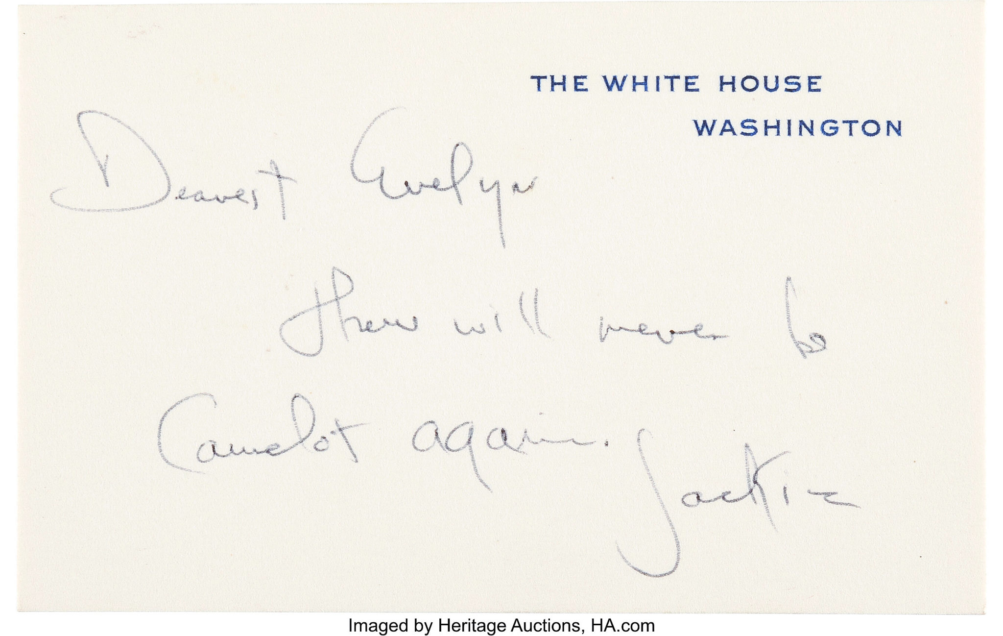 Poignant Jackie Kennedy Note Leads Seeley Family Presidential 