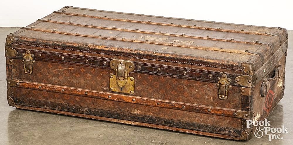 Sold at Auction: Louis Vuitton steamer trunk