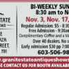 Granite State Antique Shows - Bi Weekly Sundays