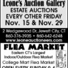 Leone's Auction Gallery - Estate Auctions Every Other Friday