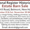 National Register Historic Site Estate Barn Sale