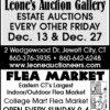 Leone's Auction Gallery - Estate Auctions Every Other Friday