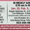 Granite State Antique Shows - Bi Weekly Sundays