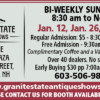 Granite State Antique Shows - Bi Weekly Sundays