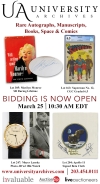 University Archives – Rare Autographs, Manuscripts, Books, Space & Comics