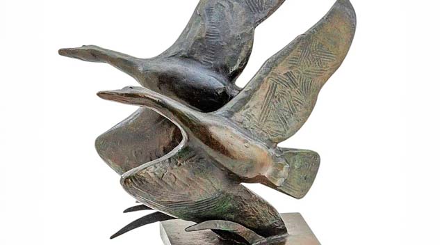 Flying Geese Bronze Soars At DuMouchelles