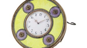 Fabergé Desk Clock Chimes For Six Figures At Kaminski