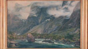 Mountain Landscape Peaks At Tremont Auctions
