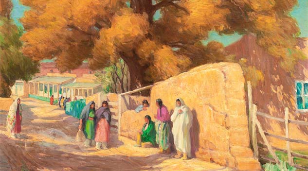 Taos Painting Looks Sharp At Clars