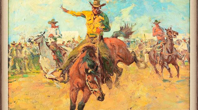 Cowboy Painting Rides At Amero