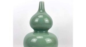 Celadon Gourd Vase Ripe For Picking At Cornell