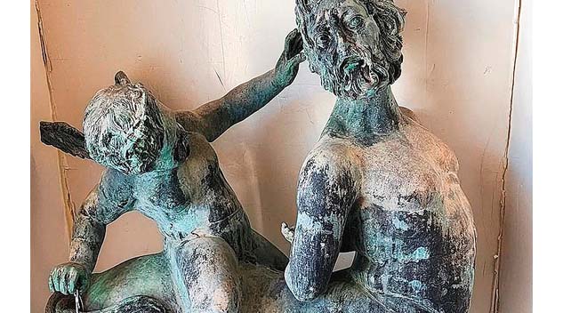Bronze Centaur Canters At George Cole