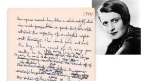 Original ‘Atlas Shrugged’ Manuscript Page Earns Top Spot At University Archives