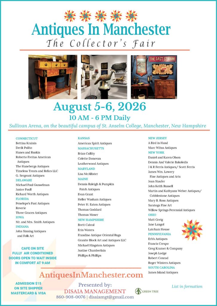 Antiques In Manchester Collector’s Fair 2026