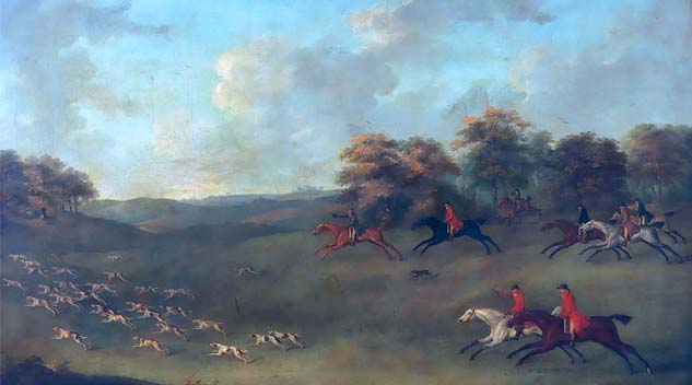 Bidders Chase Fox Hunt Scene At Litchfield