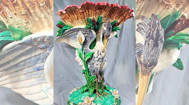 Stork Fountain Delivers At Strawser Auction